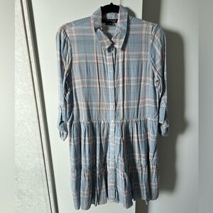 Veronica beard plaid dress